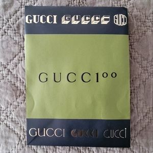 Gucci 100 years anniversary empty paper shopping bag 13"x10"x5"